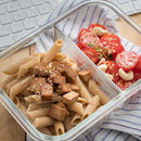 Conjunto de Recipientes Organizadores de Vidrio Templado con Tapa Antiderrame +REGALO: Porta Condimentos