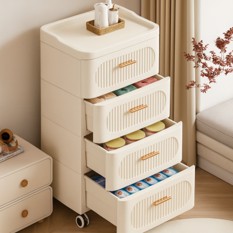 [Llevá 2 Pagá 1] Organizador Multifuncional de 5 Niveles Desmontable con Rueditas (¡Organización y modernidad para tu casa!)