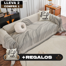 [¡Llevá 2 Pagá 1!] Funda para Sofá Clara(Calidad y Comodidad para tu Hogar) + 2 REGALOS: 2 Fundas para Almohadones