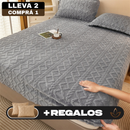 [Llevá 2 Pagá 1] Edredón en Lana Suave con Diseño en Relieve + REGALOS: 2 Fundas para Almohadas