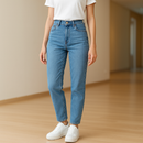 Llevá 3 Pagá 2] Jean Femenino Antolena Skinny de Tiro Alto y Caída a Medida (¡Corte moderno y delicado!)