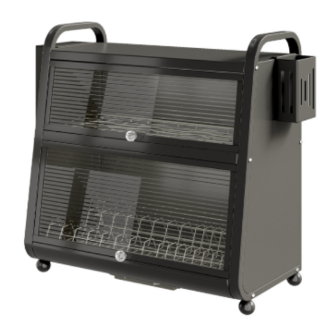 [Llevá 2 Pagá 1] Organizador de Platos MyLife en Acero Inoxidable con Vidrio Templado y Divisiones Inteligentes +REGALO: Kit de Utensilios de Cocina