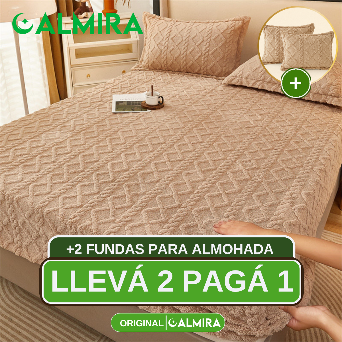 [Llevá 2 Pagá 1] Ropa de Cama Maison en 100% Algodón (¡Confort Sofisticado!) + 2 REGALOS: Fundas para Almohada