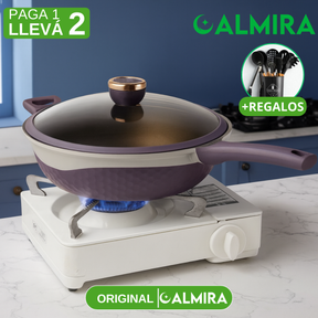 [Llevá 2 Pagá 1] Sartén Antiadherente Premium con Revestimiento Duradero, Cocción Uniforme y Limpieza Fácil + REGALO: Kit de Utensilios