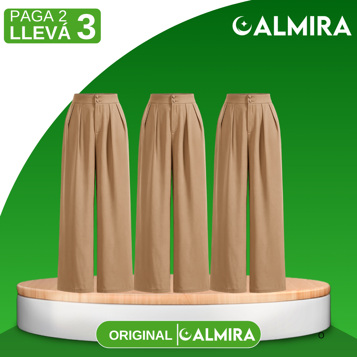 [Llevá 3 Pagá 2] Pantalón Femenino en Seda Hielo y Elastano (¡Estilo y Confort que Encanta!)