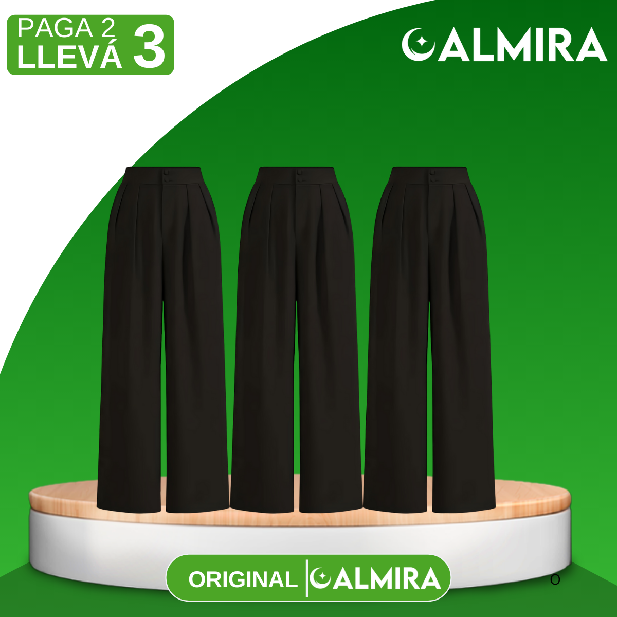 [Llevá 3 Pagá 2] Pantalón Femenino en Seda Hielo y Elastano (¡Estilo y Confort que Encanta!)