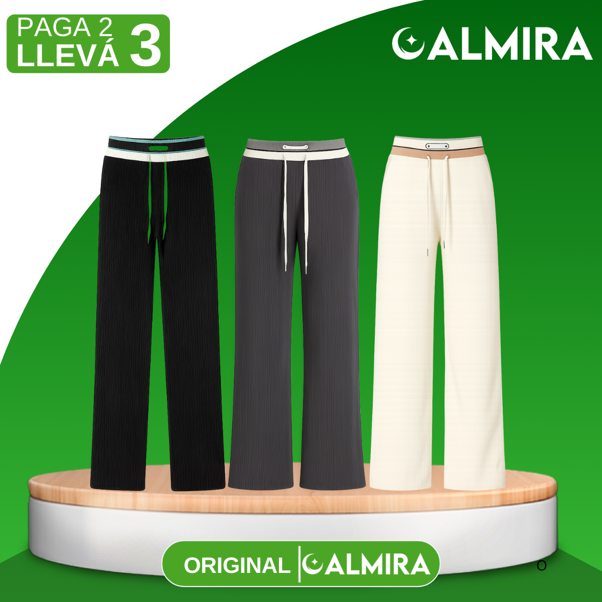 [Llevá 3 Pagá 2] Pantalón Femenino en Algodón y Poliéster (¡El Encanto de la Mujer Moderna!)