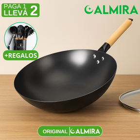[Leve 2 Pague 1] sartén Cocina Real em Aço Inox Premium Antiaderente e Revestimento Triplo +BRINDE: Kit Utensilios de Cocina