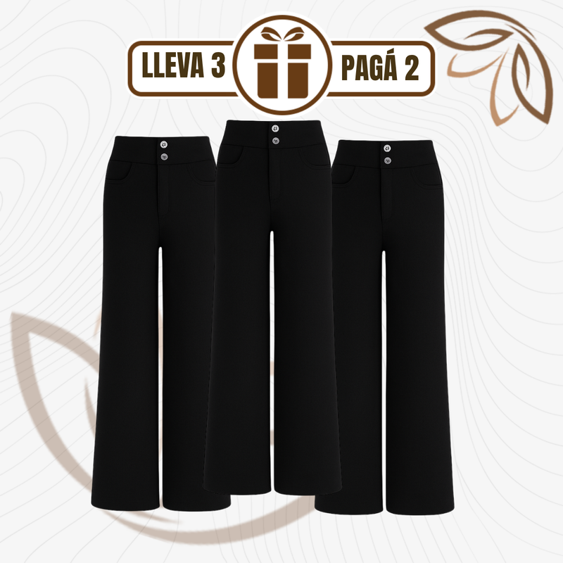 [Llevá 3 Pagá 2] Pantalón Social Femenino en Seda Hielo y Poliéster Nolita (Diseño Fino y Encantador)