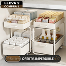 [Llevá 2 Pagá 1] Porta Condimentos Completo en Acero Inoxidable con Cajones Articulados