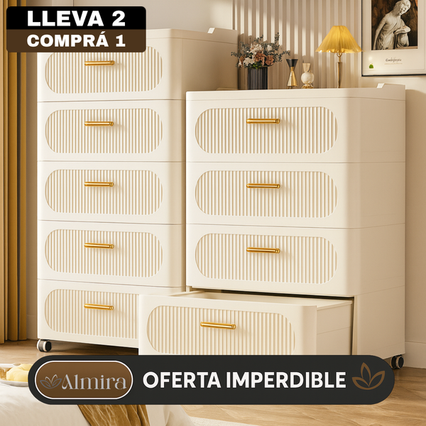 [Llevá 2 Pagá 1] Organizador Multifuncional de 5 Niveles Desmontable con Rueditas (¡Organización y modernidad para tu casa!)